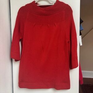 Designers Originals Red Cowl Neck Sweater